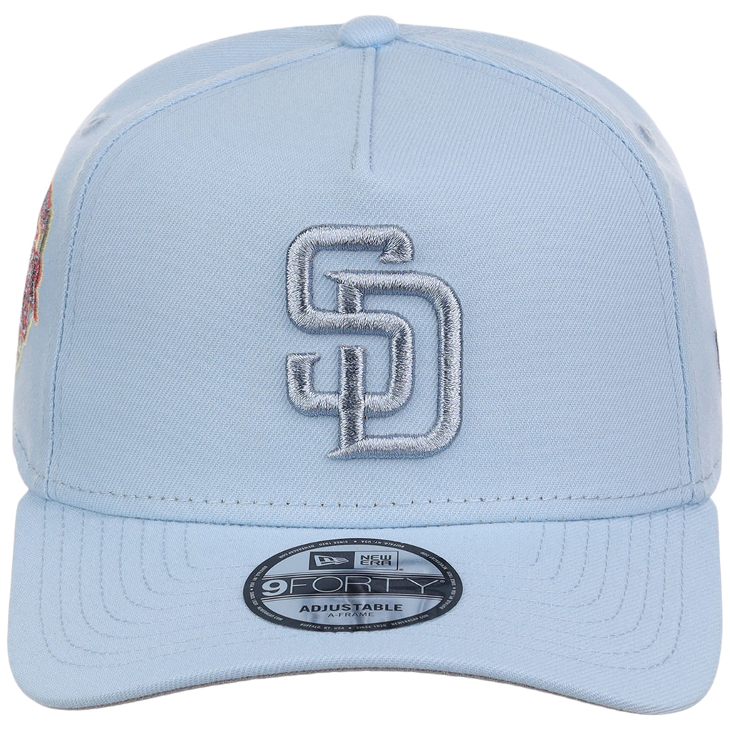 San Diego Padres MLB Glacial Blue New Era 9FORTY A-Frame