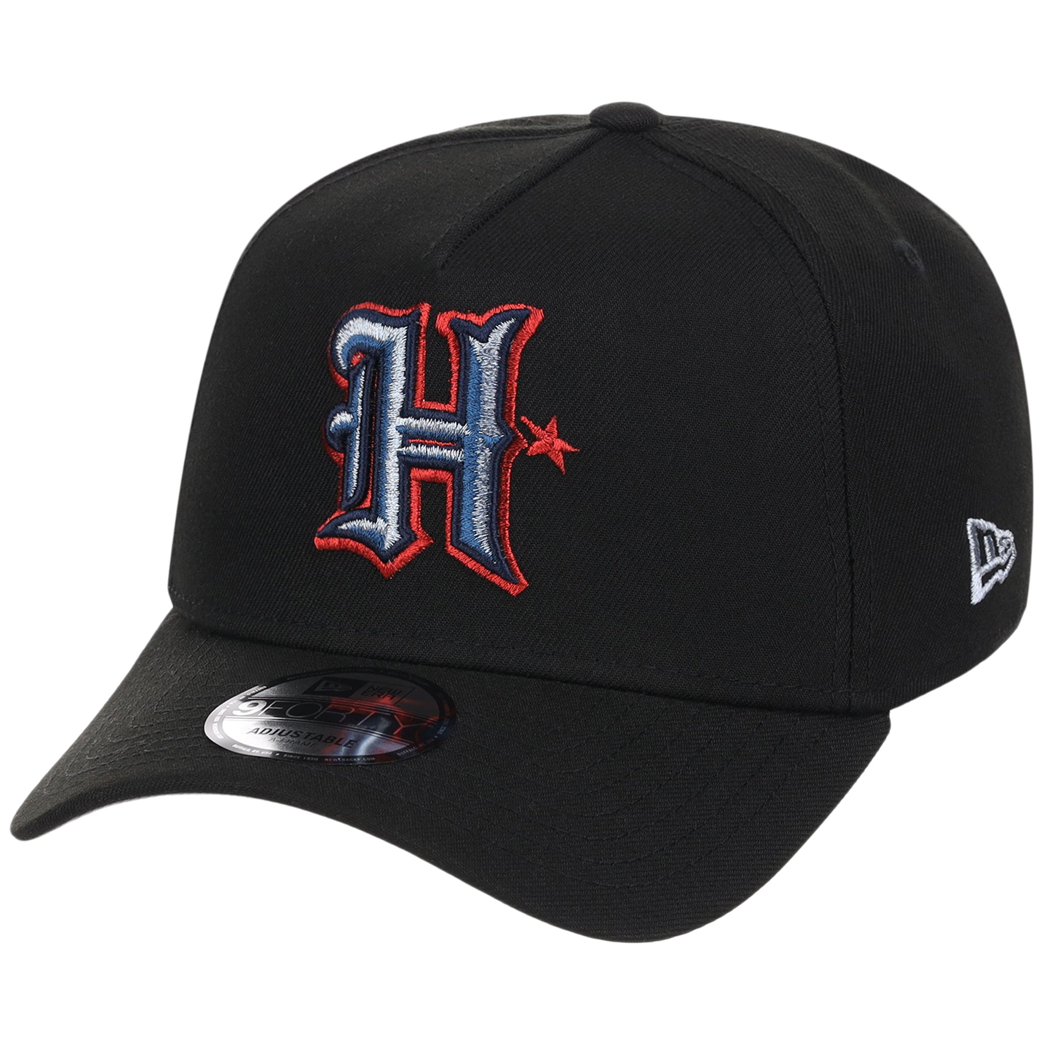 Houston Texans 'H' (Black/Black) Houston Crown the City New Era 9FORTY A-Frame