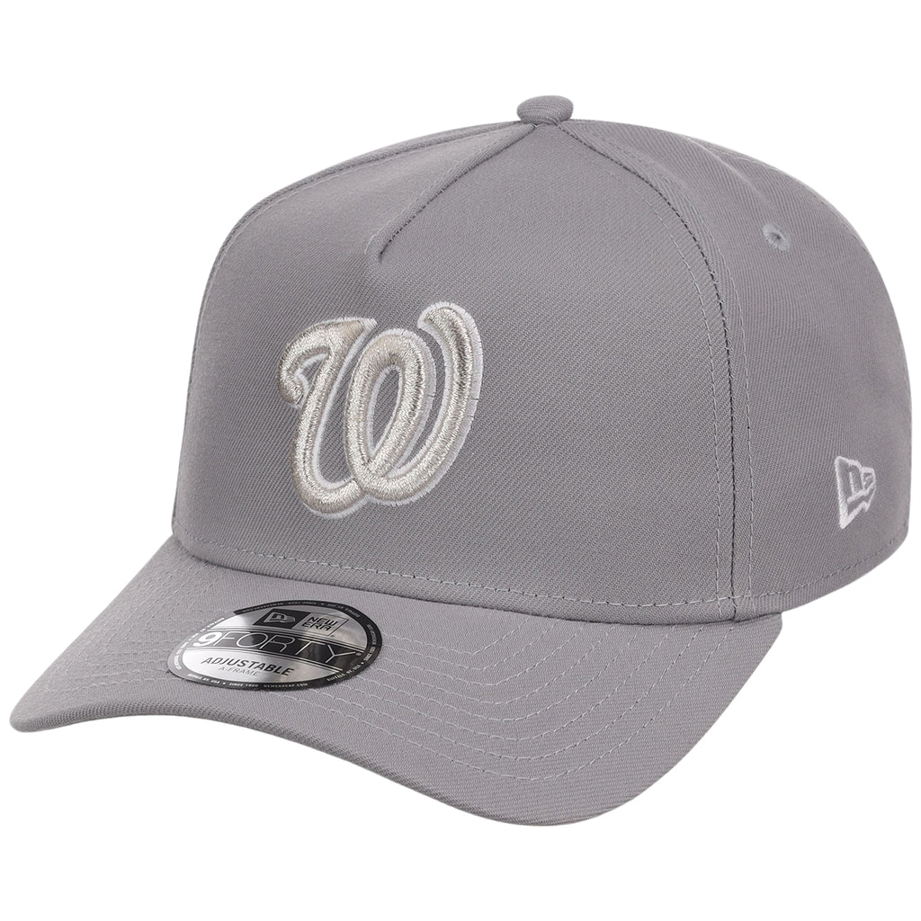 Washington Nationals MLB Gray x White FASHION CORE New Era 9FORTY A-Frame