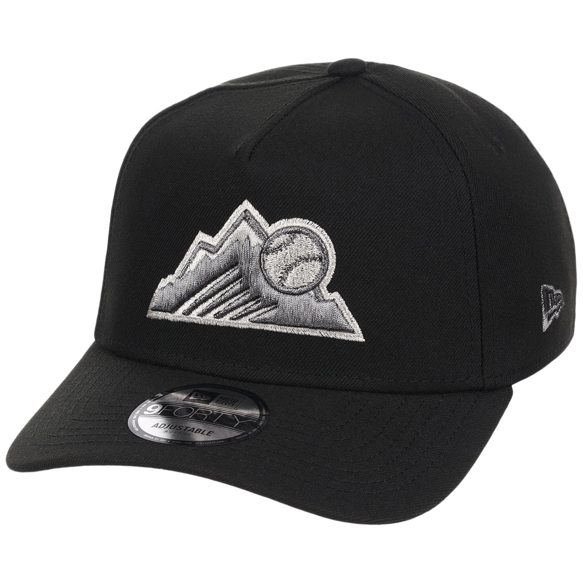 Colorado Rockies MLB Liquid Titanium New Era 9FORTY A-Frame