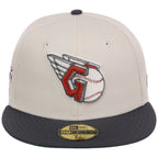 Cleveland Guardians MLB Cream x Graphite New Era 59FIFTY – 5