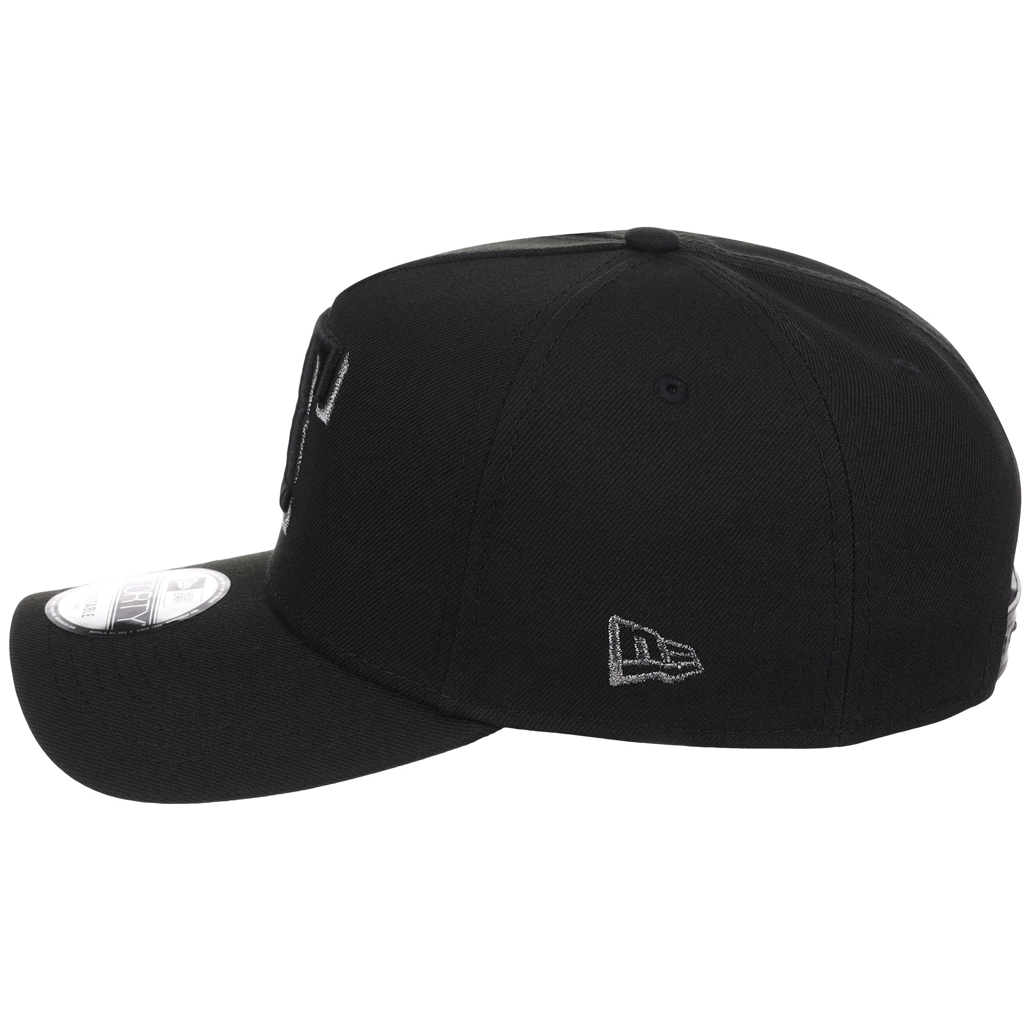 Texas Rangers MLB Black x Pewter FASHION CORE New Era 9FORTY A-Frame
