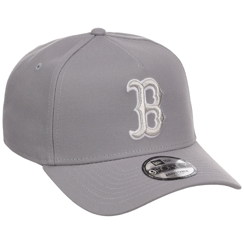 Boston Red Sox MLB Gray x White FASHION CORE New Era 9FORTY A-Frame