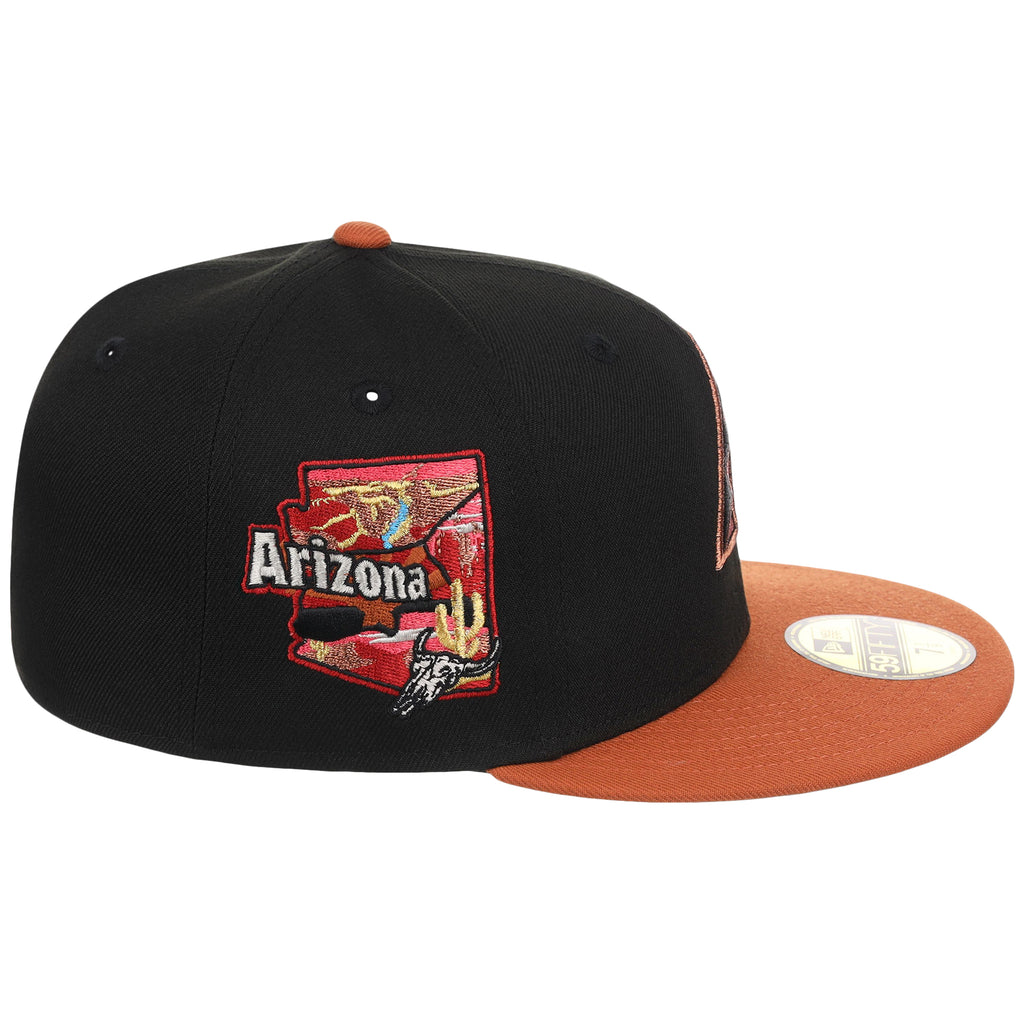 Arizona Diamondbacks Phoenix Crown the City New Era 59FIFTY (Black/Rust)