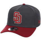 San Diego Padres MLB Graphite x Cardinal FASHION CORE New Era 9FORTY A-Frame