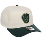 Milwaukee Brewers MLB Chrome x Dark Green FASHION CORE New Era 9FORTY A-Frame