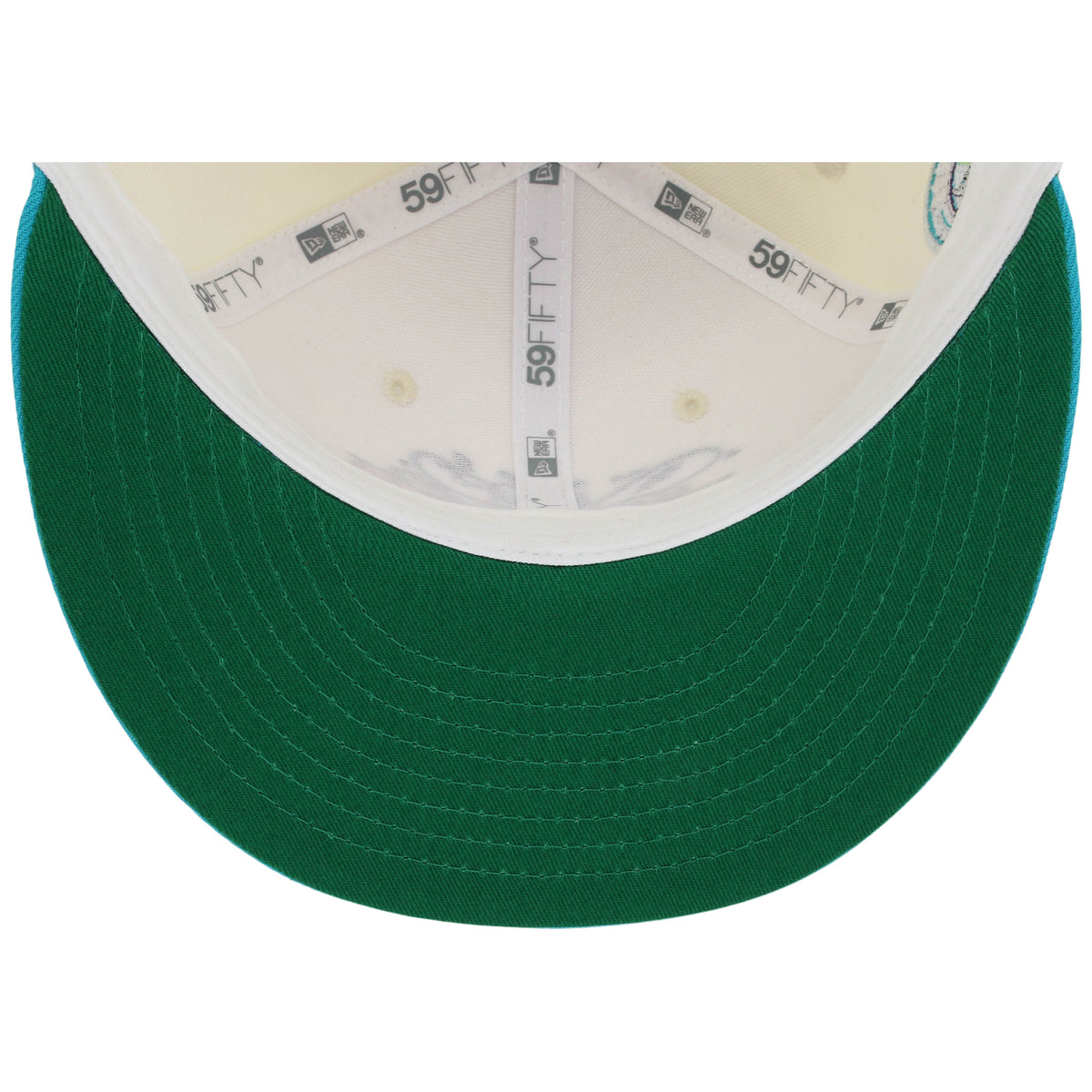 Charlotte Hornets NBA Chrome OTC New Era 59FIFTY (Chrome/Teal)