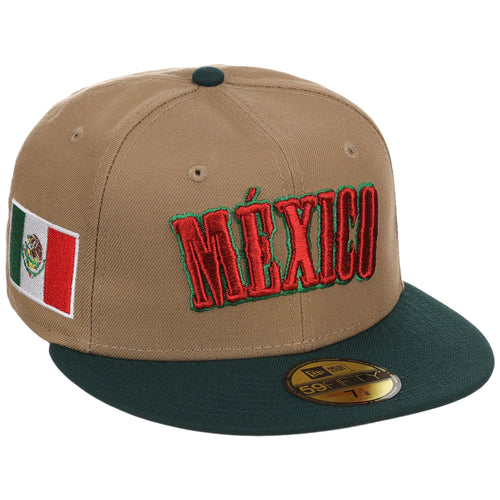 Mexico Independence Day - Crown the Country New Era 59FIFTY (Khaki/Dark Green)