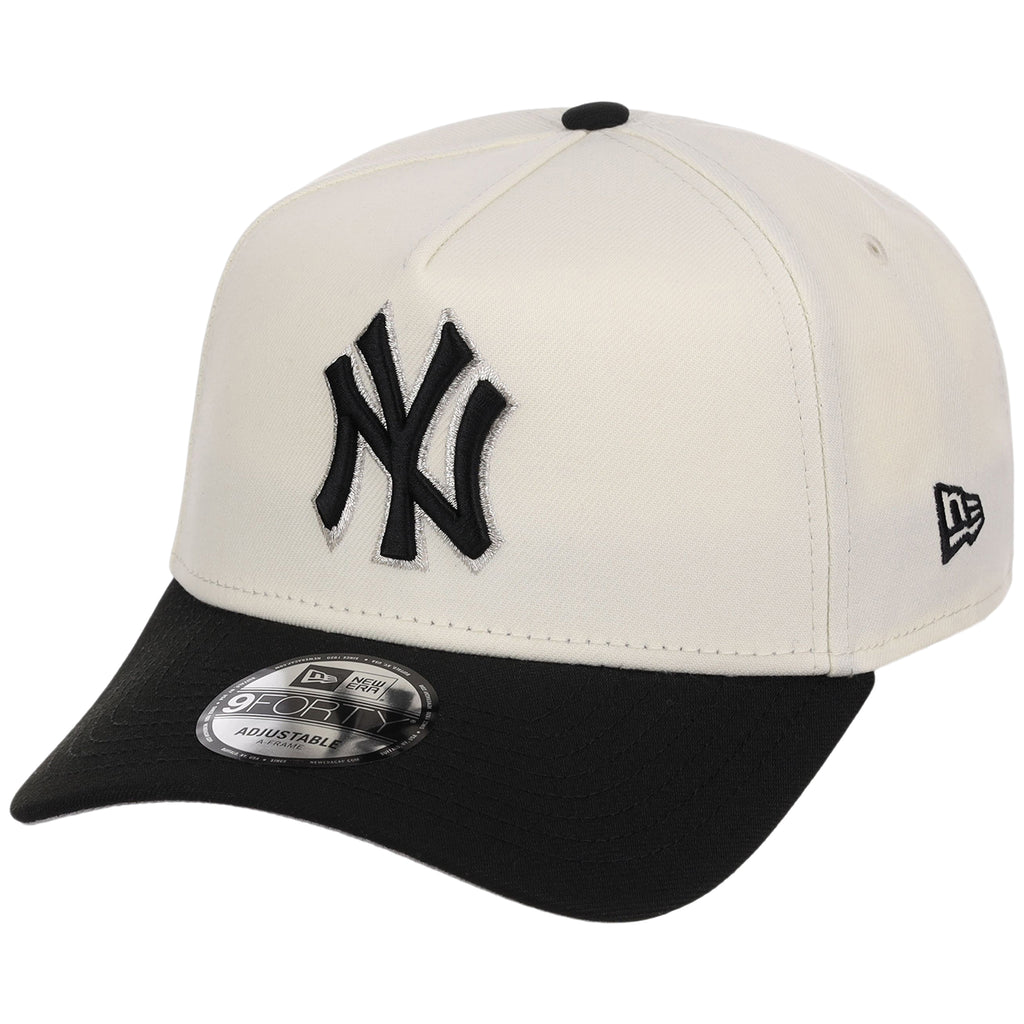 New York Yankees MLB Chrome x Black FASHION CORE New Era 9FORTY A-Frame