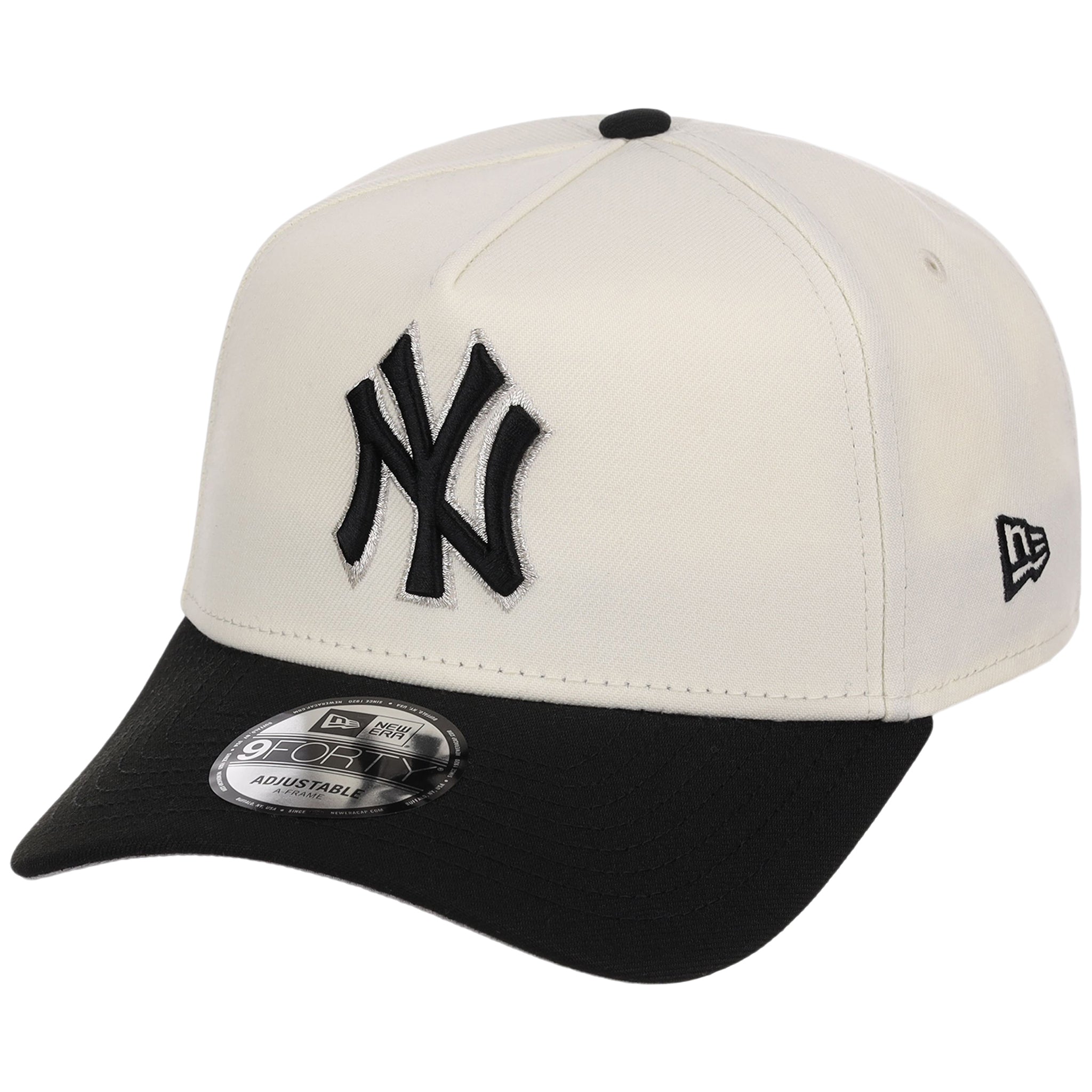 New York Yankees MLB Chrome x Black FASHION CORE New Era 9FORTY A-Frame