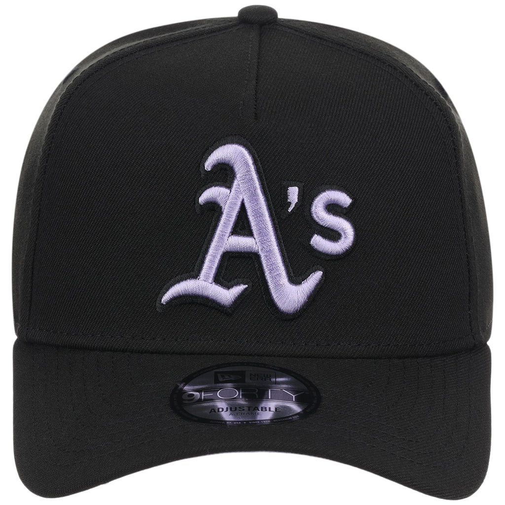 Oakland Athletics MLB Black x Lavender FASHION CORE New Era 9FORTY A-Frame