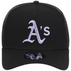 Oakland Athletics MLB Black x Lavender FASHION CORE New Era 9FORTY A-Frame