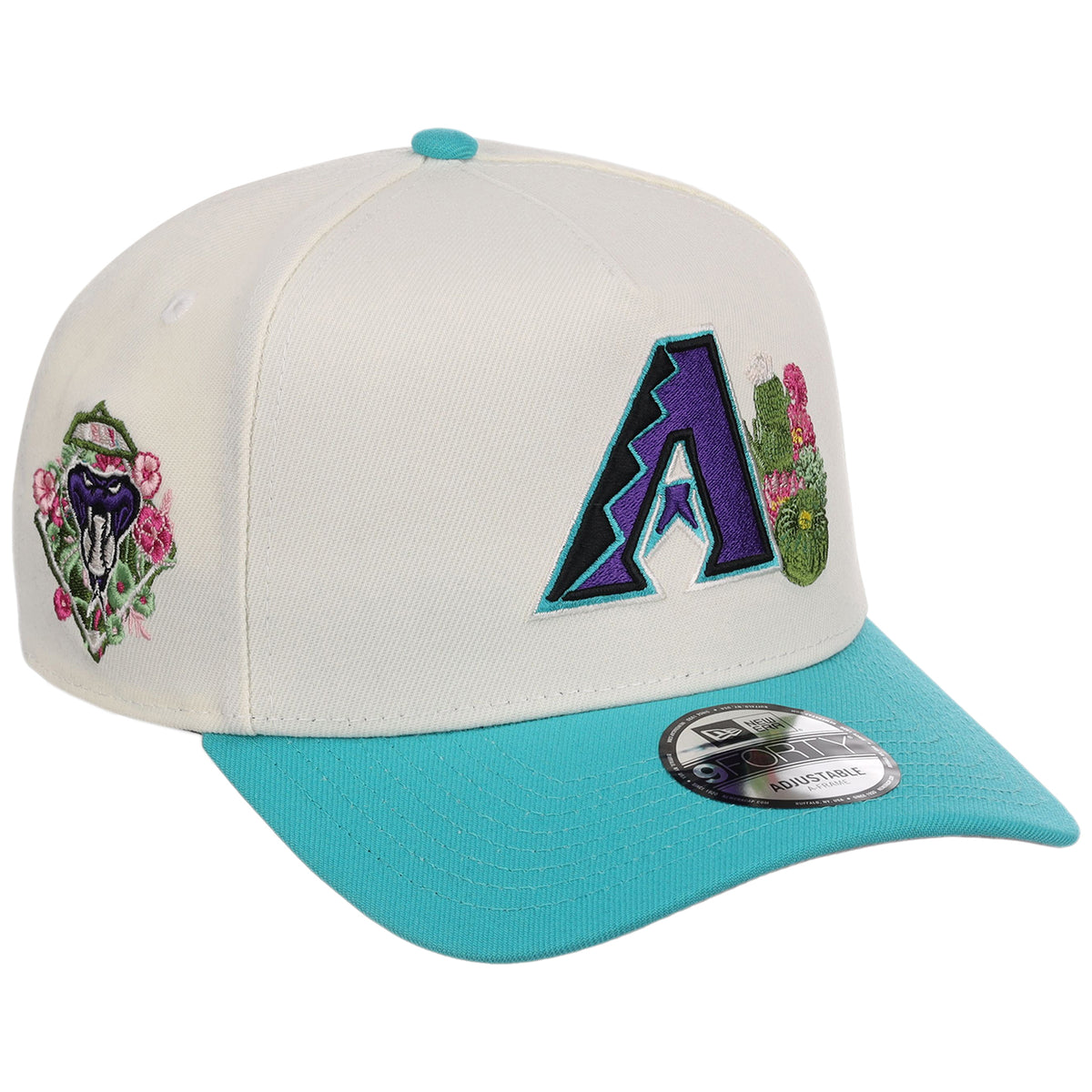 Arizona Diamondbacks Phoenix Crown the City New Era 9FORTY A-Frame (Chrome/Teal)