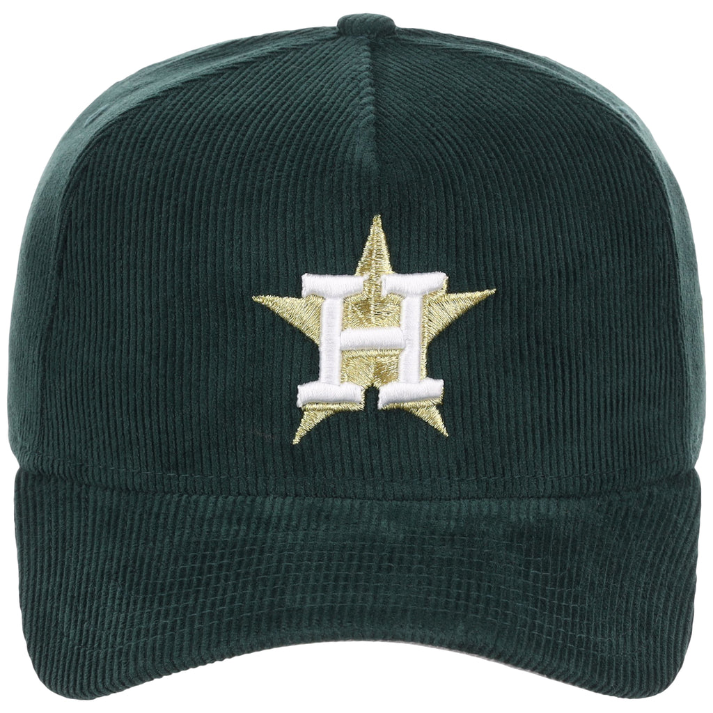 Houston Astros MLB Dark Green Cord FASHION CORE New Era 9FORTY A-Frame