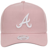 Atlanta Braves Women's New Era 9FORTY Pink A-Frame