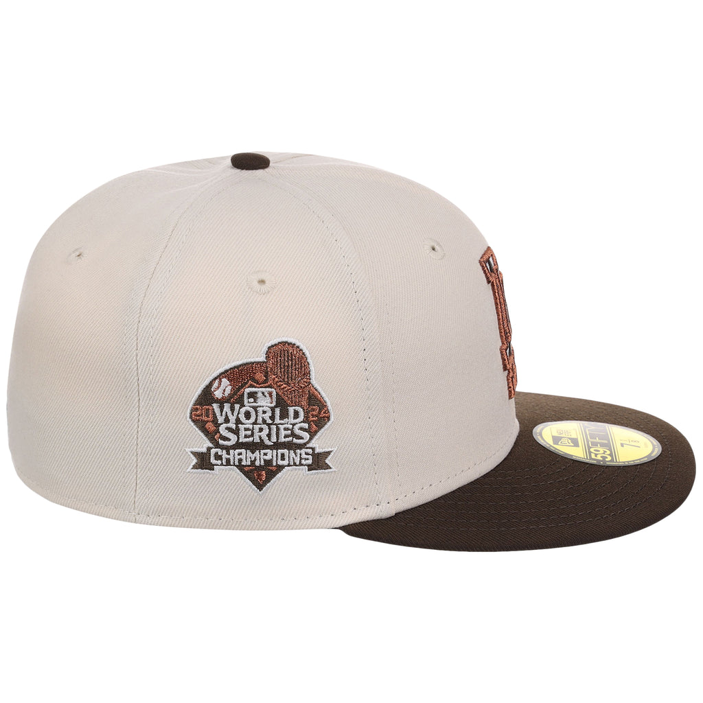 Los Angeles Dodgers Cow Fill (Cream/Brown) Lids HD LA Pack