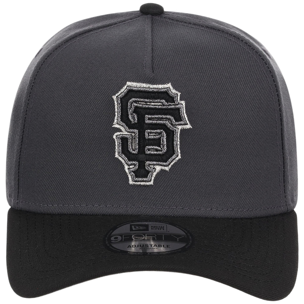 San Francisco Giants MLB Graphite x Black FASHION CORE New Era 9FORTY A-Frame