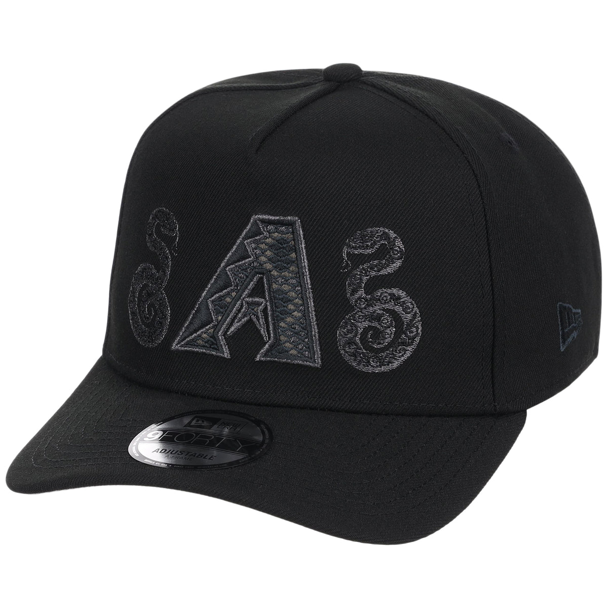 Arizona Diamondbacks Phoenix Crown the City New Era 9FORTY A-Frame (Black/Black)