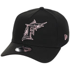 Miami Marlins MLB Black x Pink FASHION CORE New Era 9FORTY A-Frame