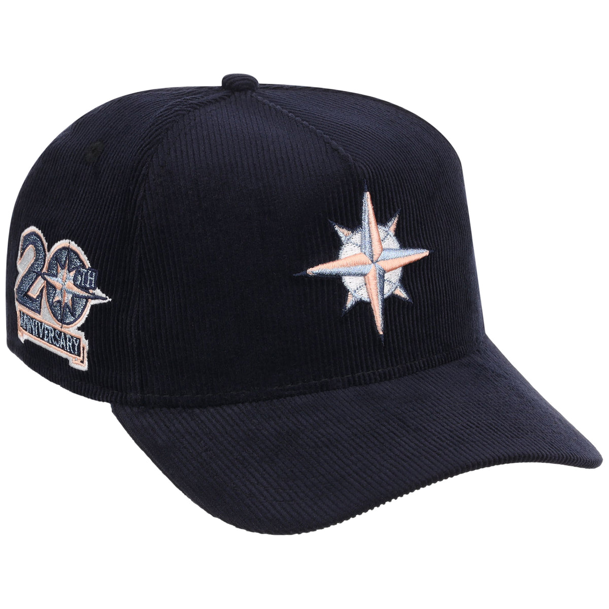 Seattle Mariners MLB Peach Ice Navy Cord New Era 9FORTY A-Frame – 1