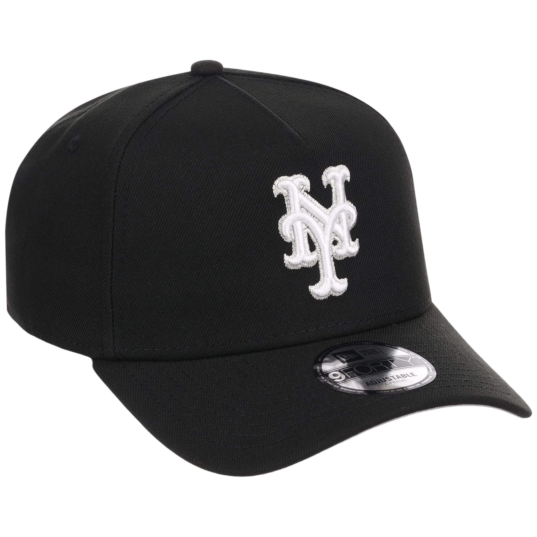 New York Mets MLB Black x White FASHION CORE New Era 9FORTY A-Frame