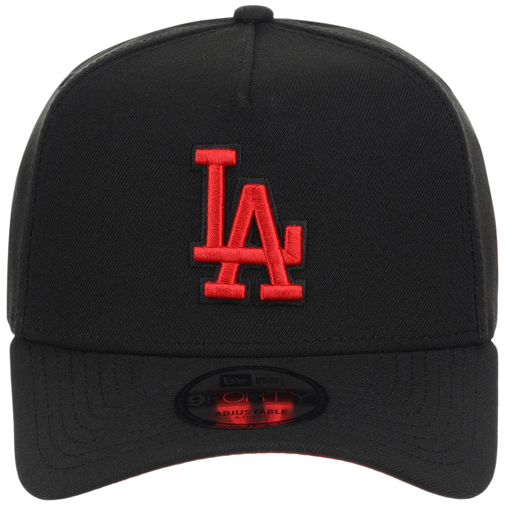 Los Angeles Dodgers MLB Black x Red FASHION CORE New Era 9FORTY A-Frame