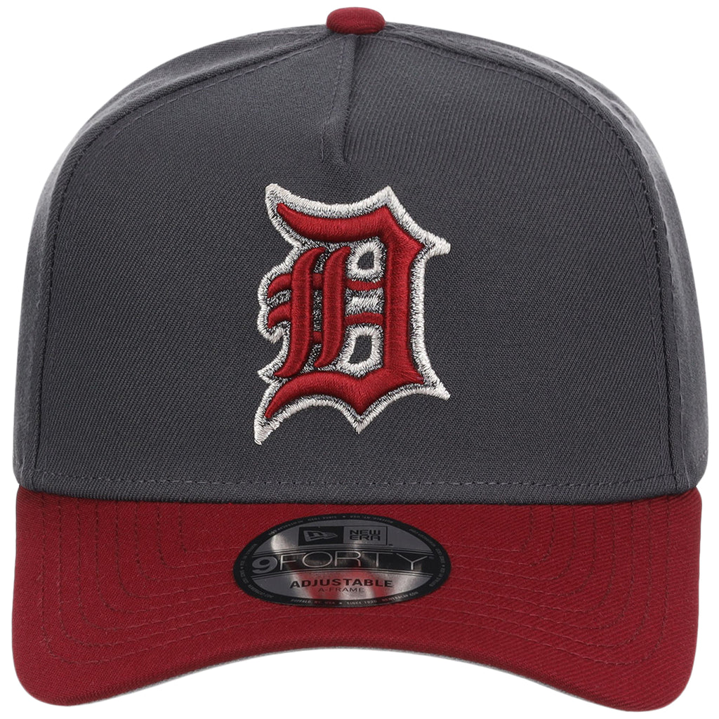 Detroit Tigers MLB Graphite x Cardinal FASHION CORE New Era 9FORTY A-Frame