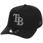 Tampa Bay Rays MLB Liquid Titanium New Era 9FORTY A-Frame