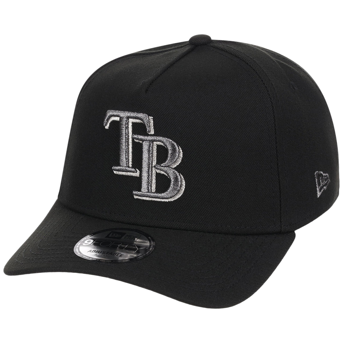 Tampa Bay Rays MLB Liquid Titanium New Era 9FORTY A-Frame