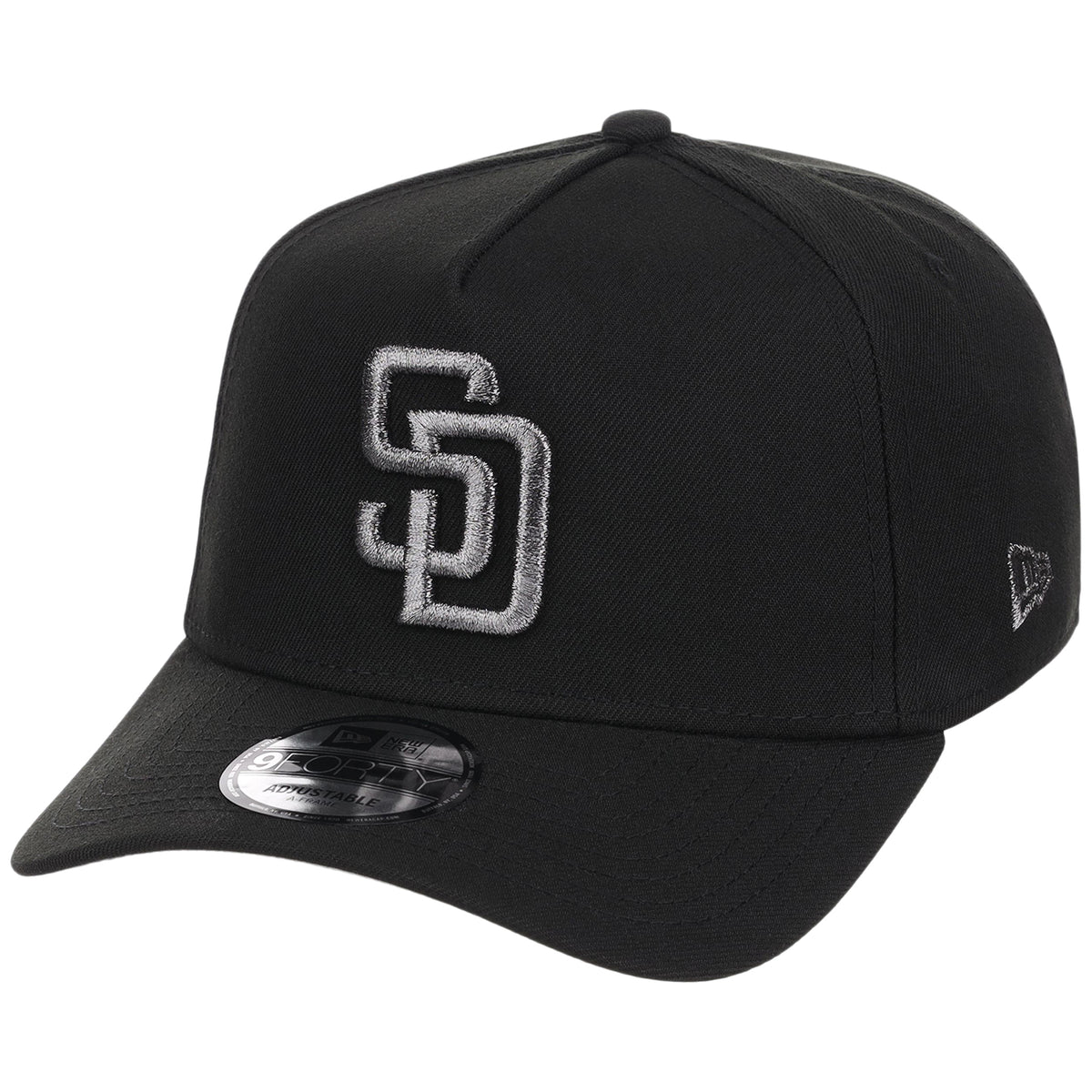 San Diego Padres MLB Liquid Titanium New Era 9FORTY A-Frame