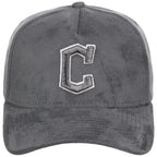 Cleveland Indians MLB Gray x Suede FASHION CORE New Era 9FORTY A-Frame