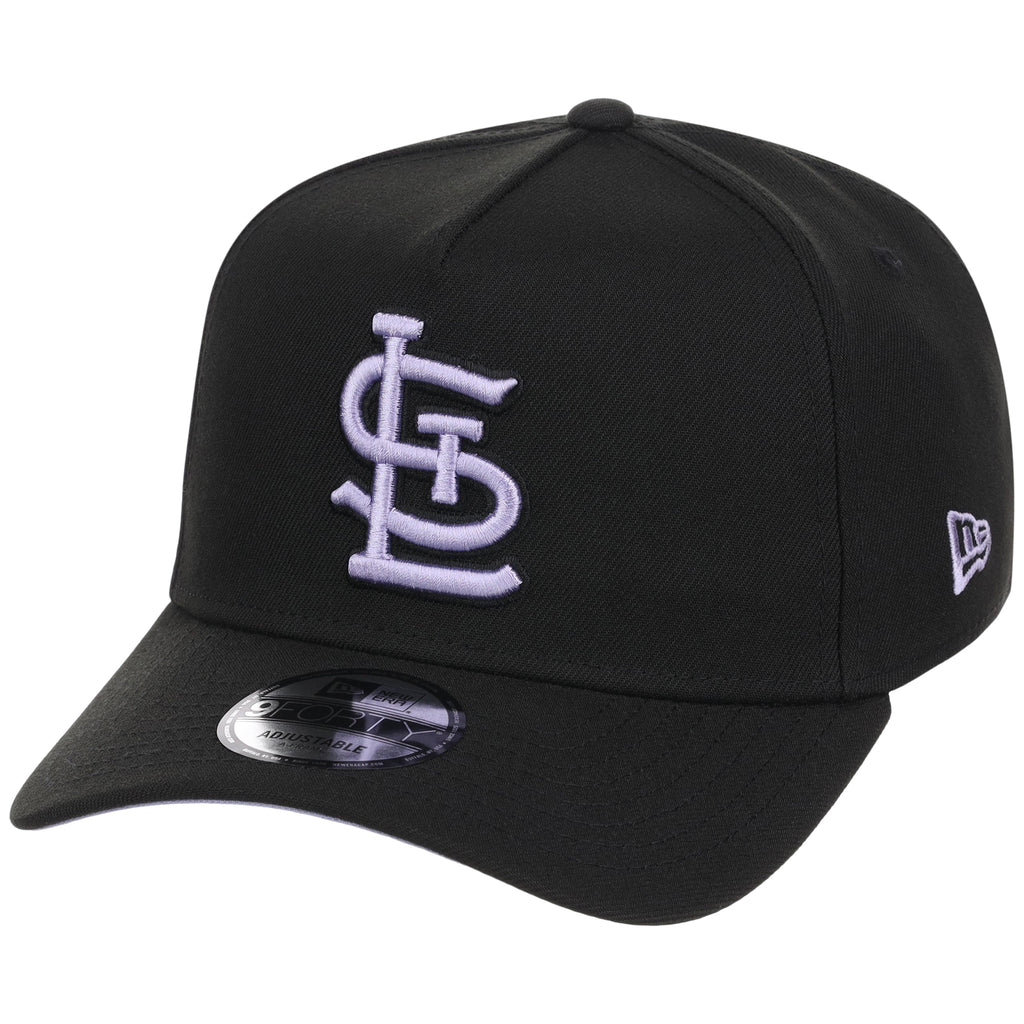 St. Louis Cardinals MLB Black x Lavender FASHION CORE New Era 9FORTY A-Frame