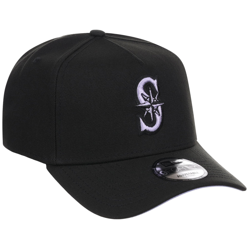 Seattle Mariners MLB Black x Lavender FASHION CORE New Era 9FORTY A-Frame