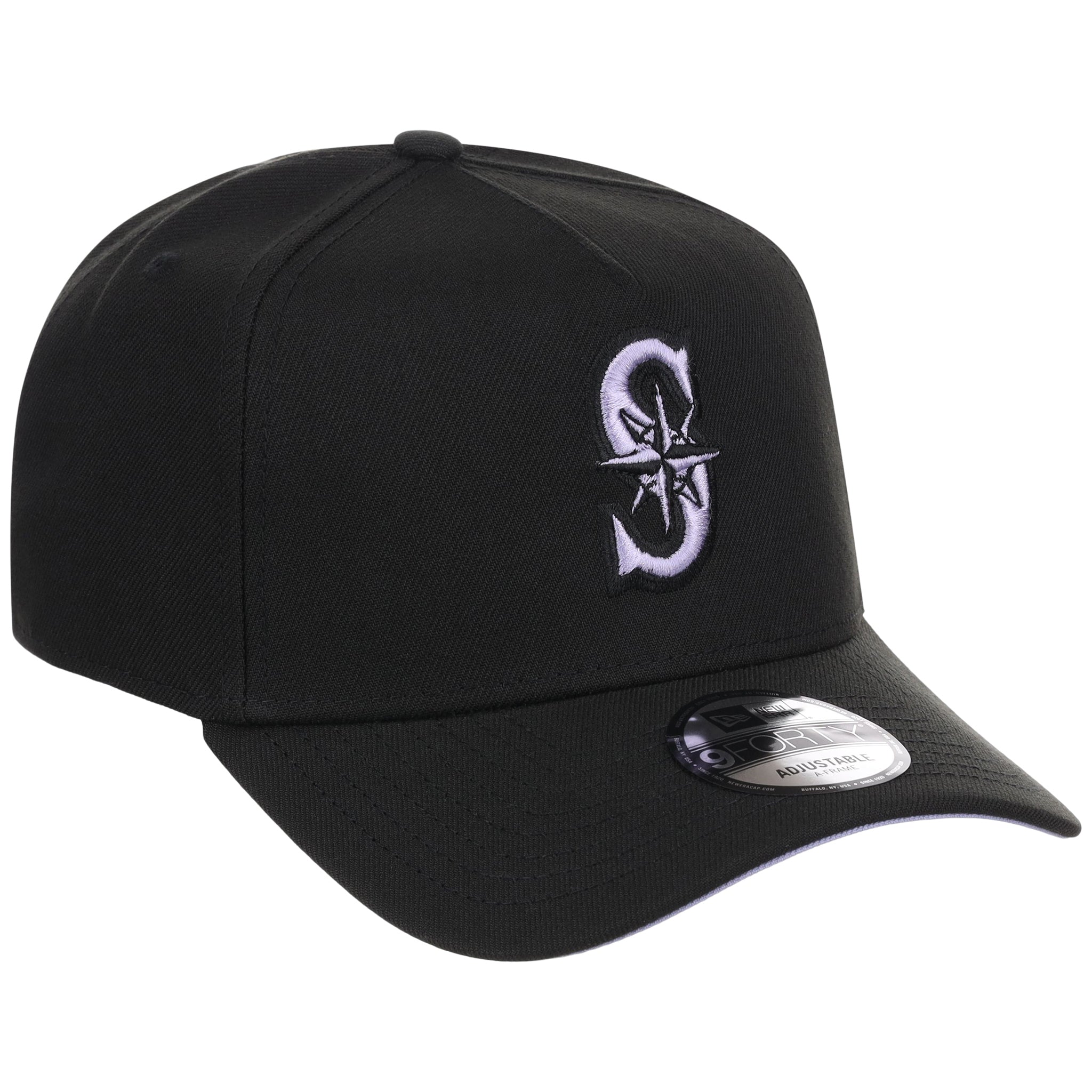 Seattle Mariners MLB Black x Lavender FASHION CORE New Era 9FORTY A-Frame