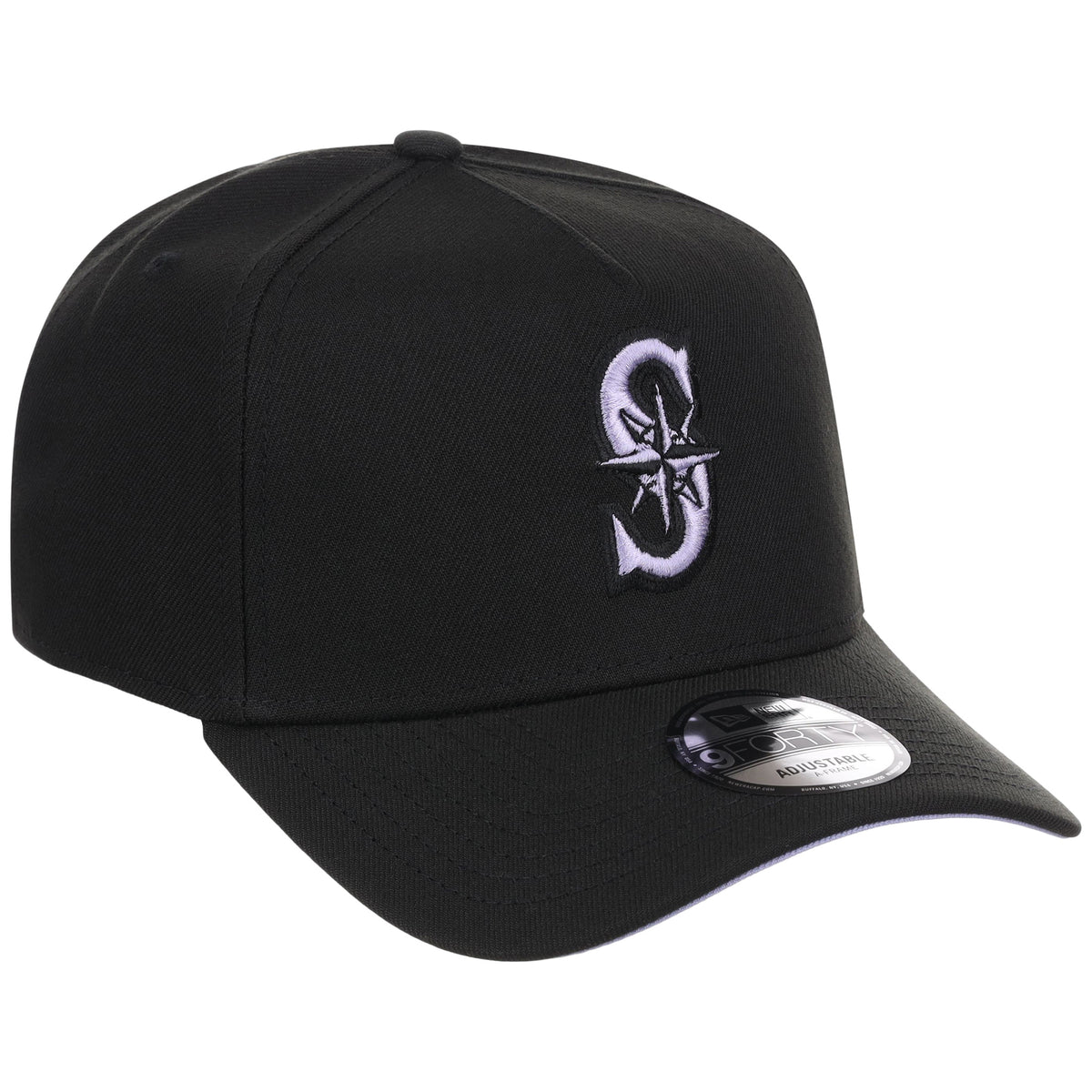 Seattle Mariners MLB Black x Lavender FASHION CORE New Era 9FORTY A-Frame