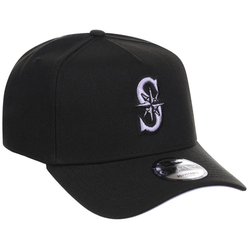Seattle Mariners MLB Black x Lavender FASHION CORE New Era 9FORTY A-Frame