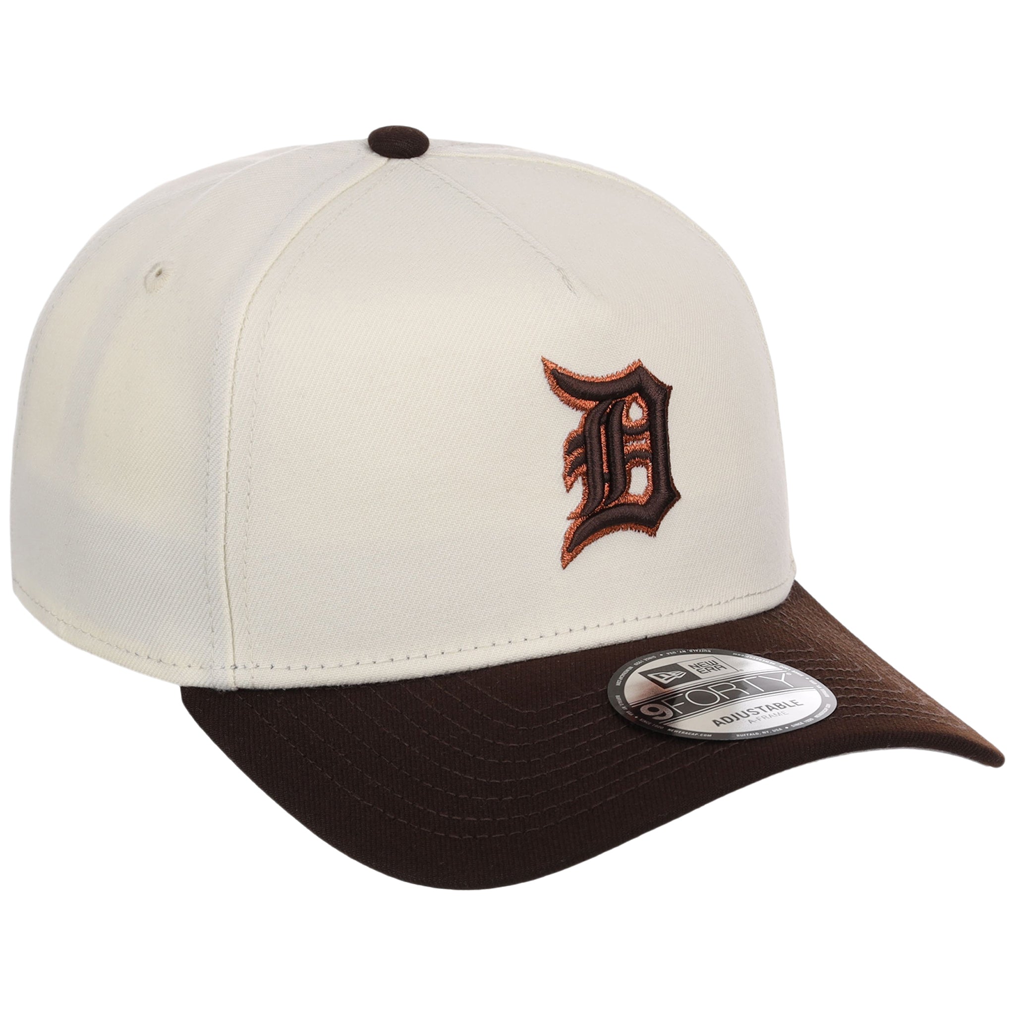 Detroit Tigers MLB Chrome x Burnt Wood FASHION CORE New Era 9FORTY A-Frame