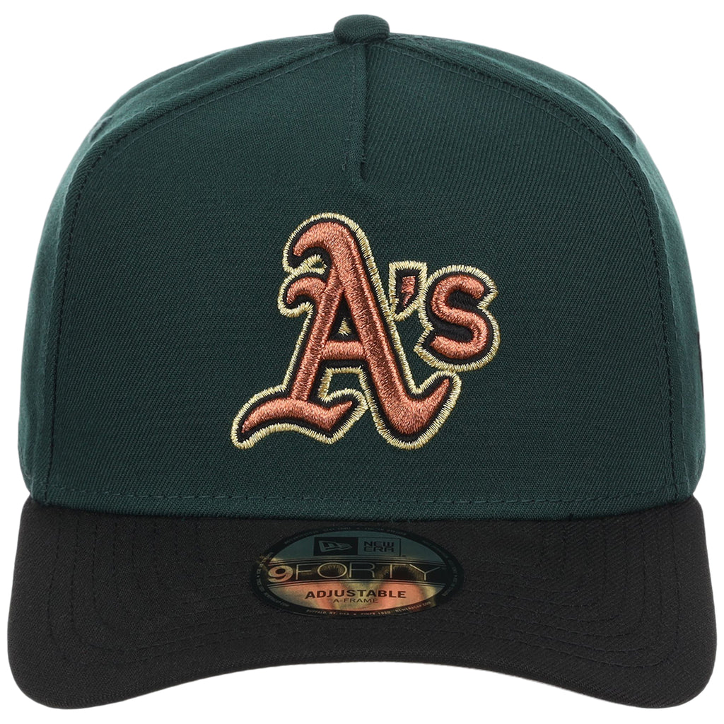 Oakland Athletics MLB Dark Green x Black FASHION CORE New Era 9FORTY A-Frame