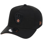 Milwaukee Brewers MLB Black x Rust FASHION CORE New Era 9FORTY A-Frame
