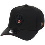 Milwaukee Brewers MLB Black x Rust FASHION CORE New Era 9FORTY A-Frame