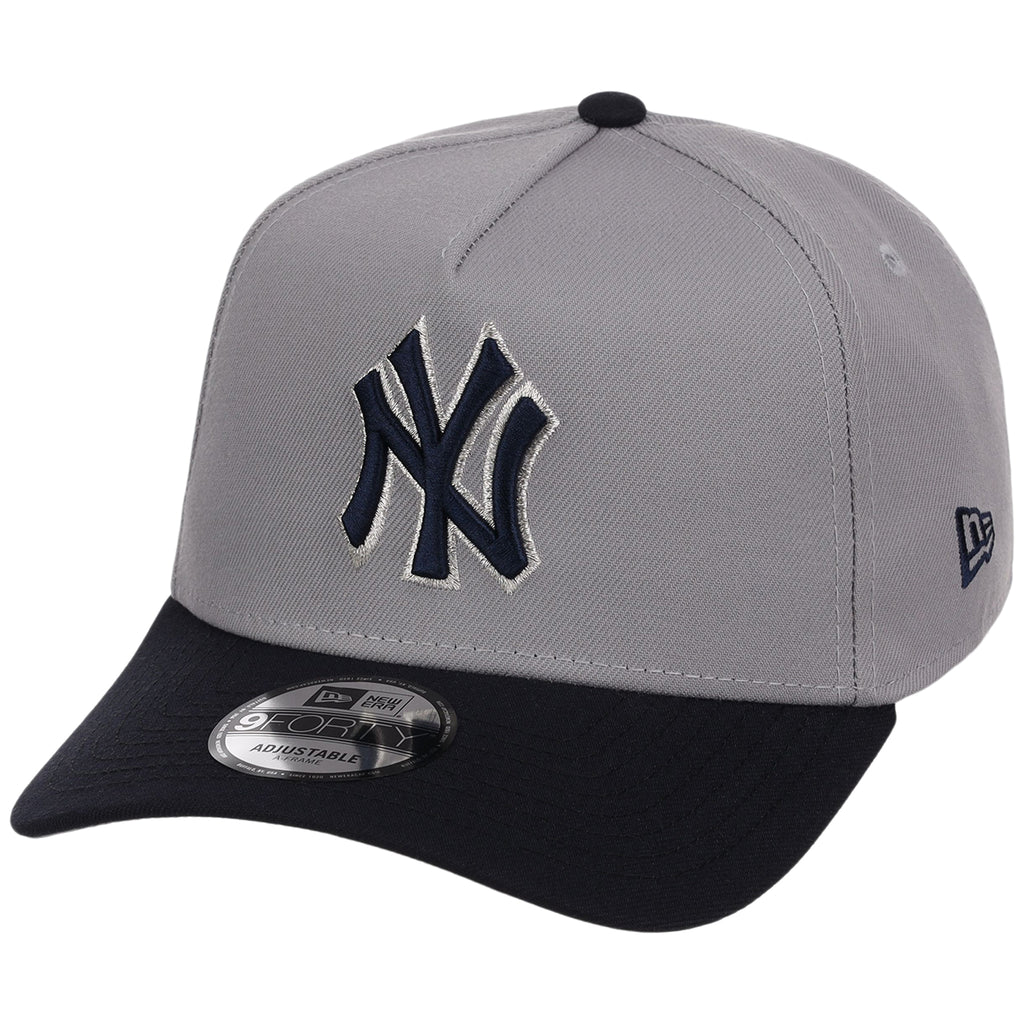 New York Yankees MLB Gray OTC FASHION CORE New Era 9FORTY A-Frame