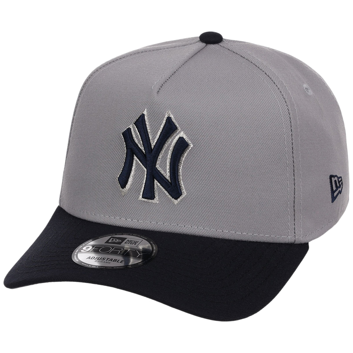 New York Yankees MLB Gray OTC FASHION CORE New Era 9FORTY A-Frame
