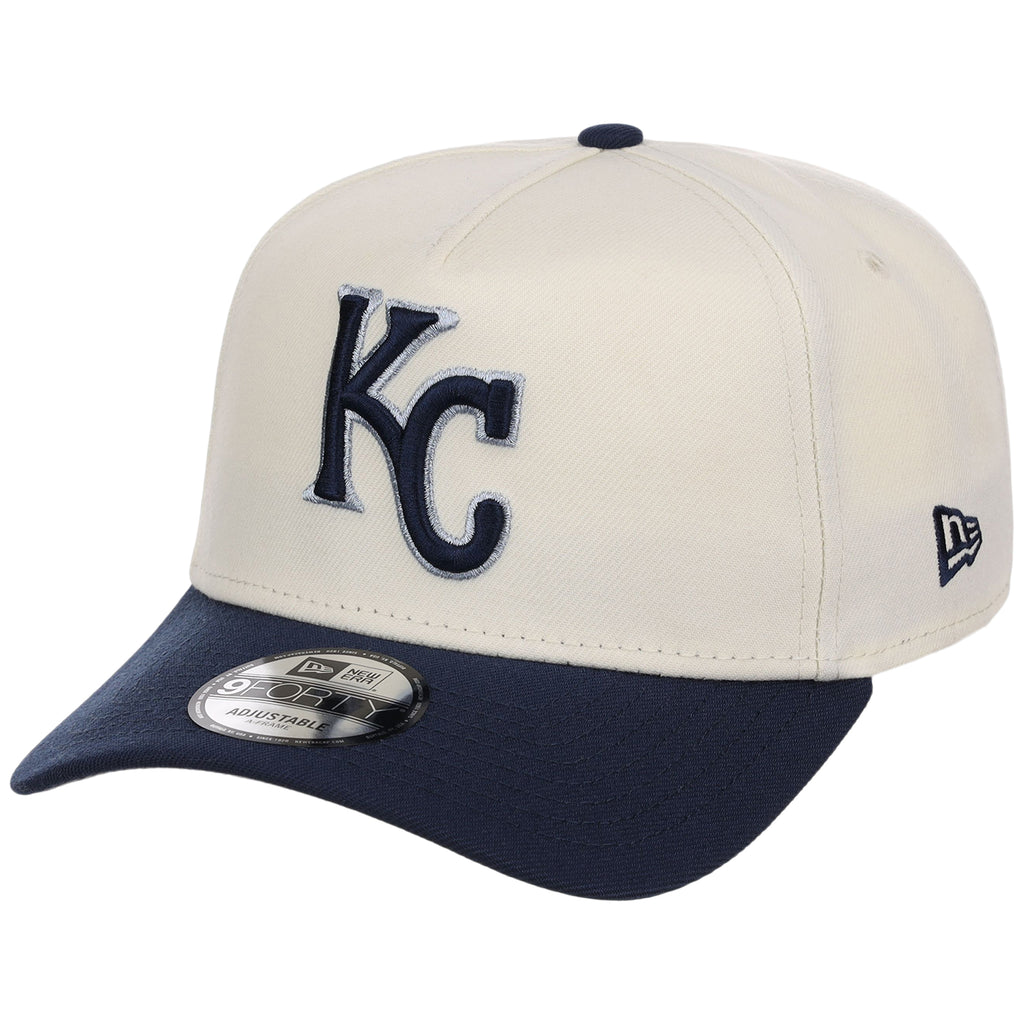 Kansas City Royals MLB Chrome x Navy FASHION CORE New Era 9FORTY A-Frame