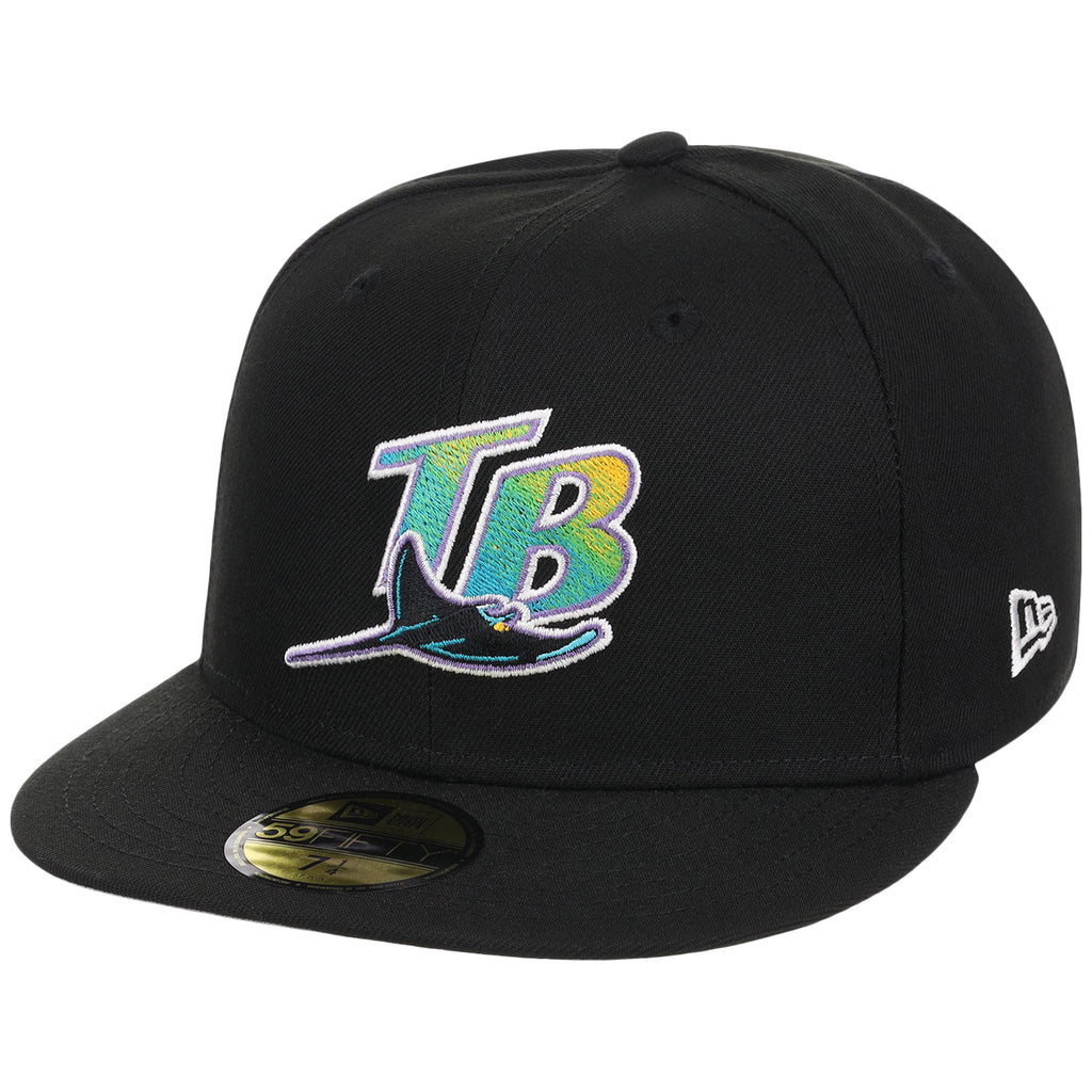 Tampa Bay Rays MLB Cooperstown Authentic Collection New Era 59FIFTY (Black/Black)
