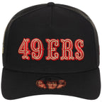 San Francisco 49Ers NFL Black Dome New Era 9FORTY A-Frame