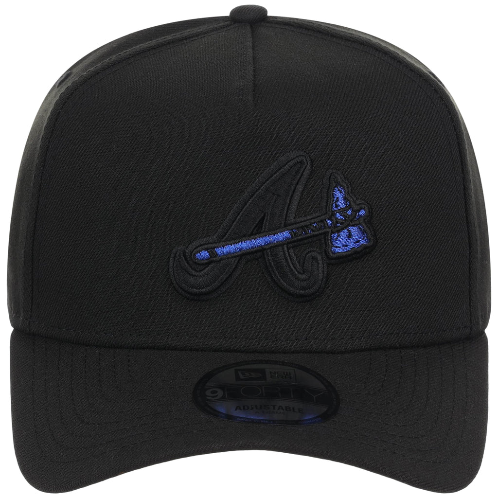 Atlanta Braves MLB Black x Royal FASHION CORE New Era 9FORTY A-Frame