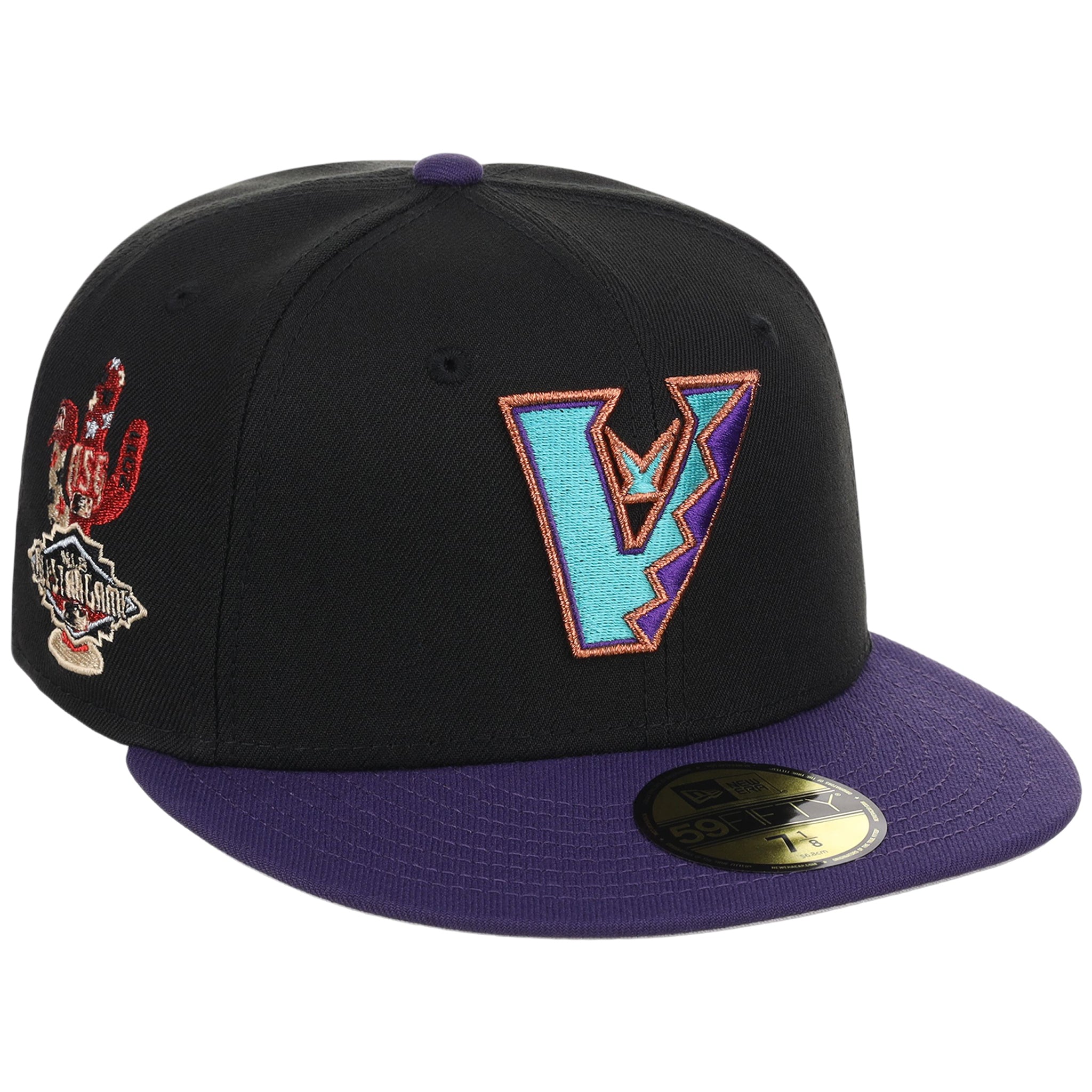 Arizona Diamondbacks MLB Flipmode 2.0 New Era 59FIFTY (Black/Purple/Gray)