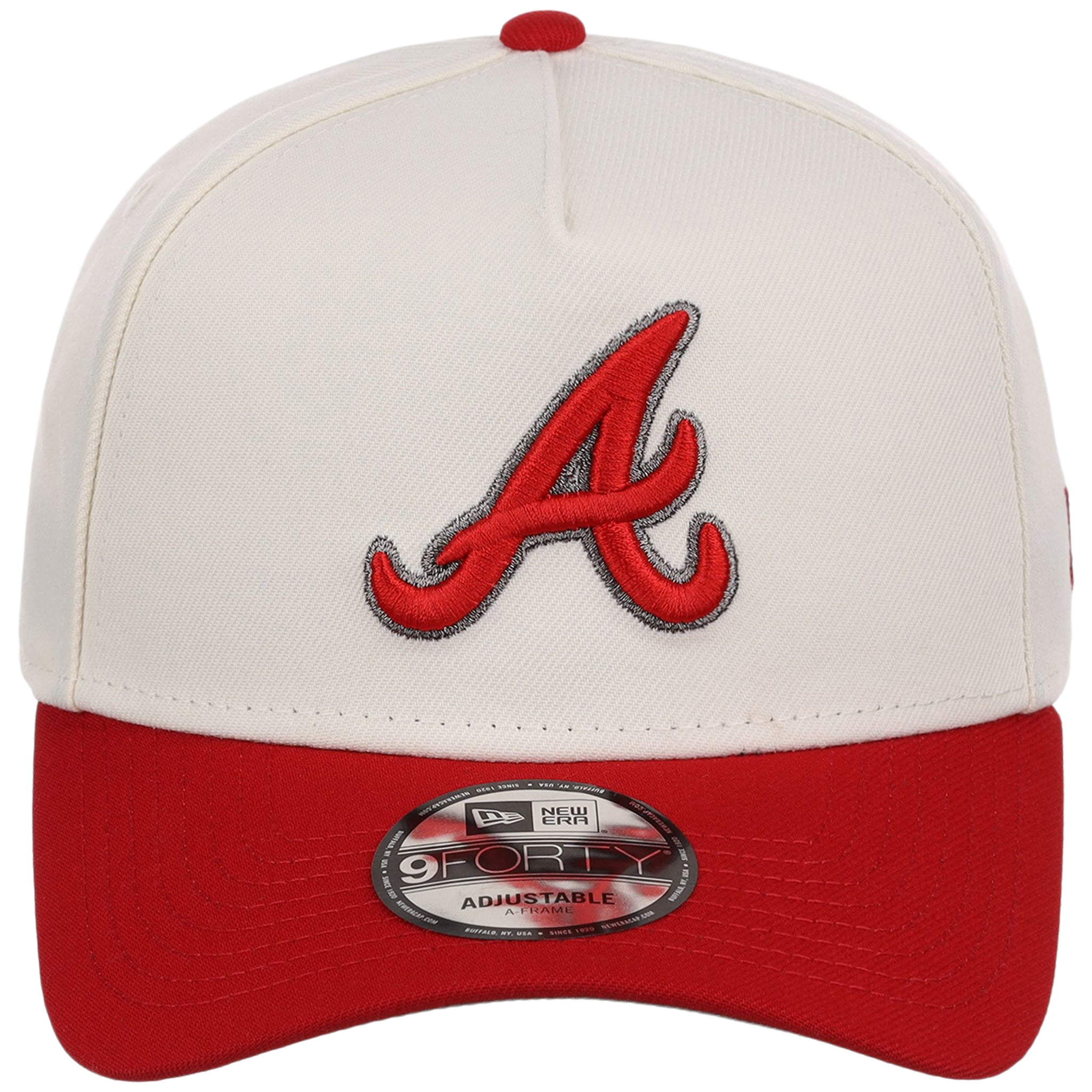 Atlanta Braves MLB Chrome x Red FASHION CORE New Era 9FORTY A-Frame