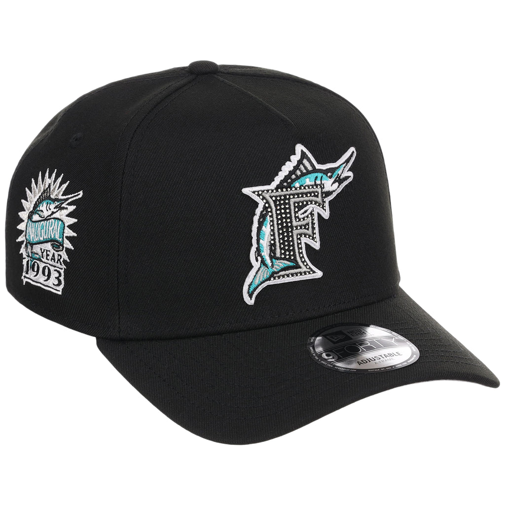 Miami Marlins MLB Diamond Bling New Era 9FORTY A-Frame