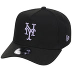 New York Mets MLB Black x Lavender FASHION CORE New Era 9FORTY A-Frame